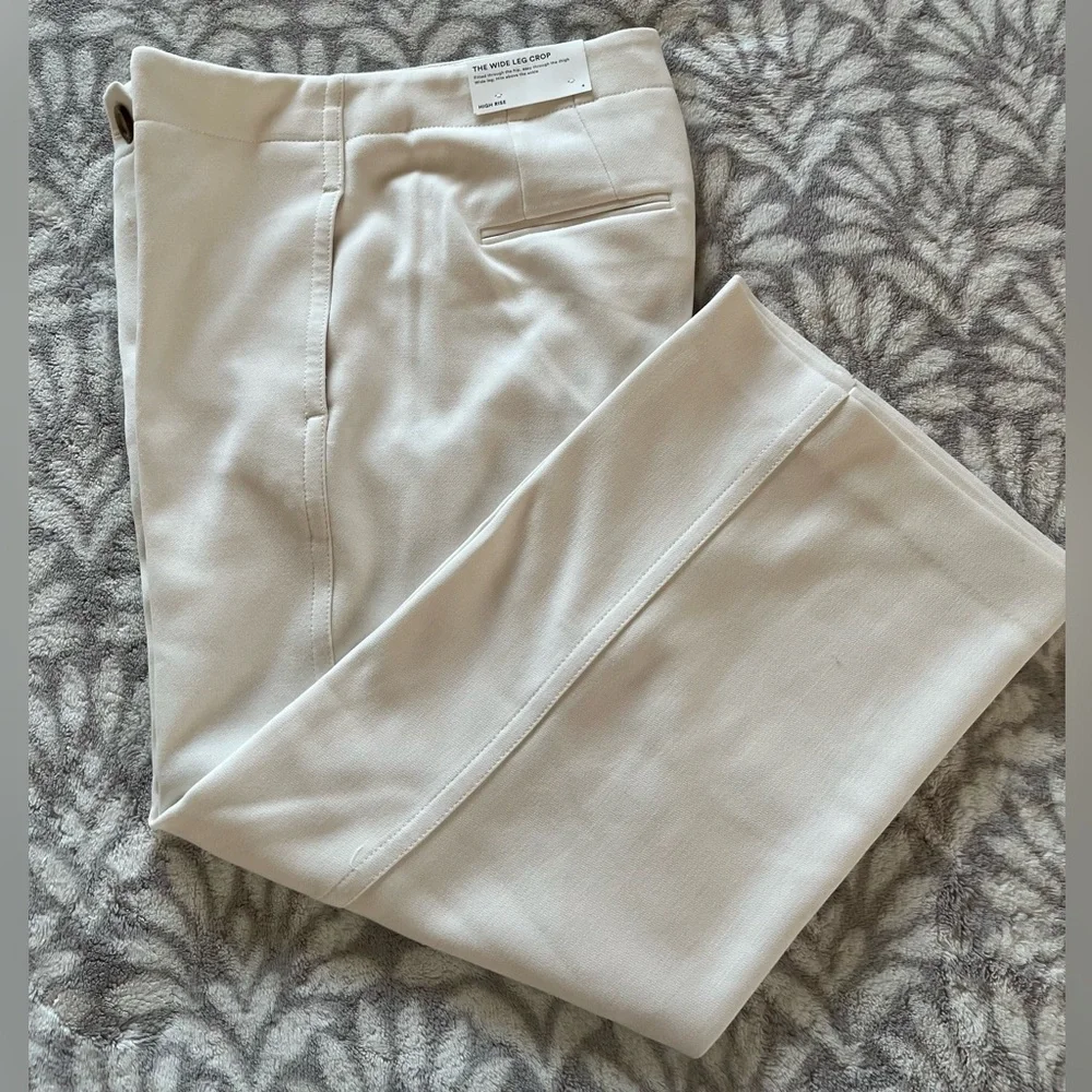 Ann Taylor High Rise wide leg croppants - Picture 7 of 8